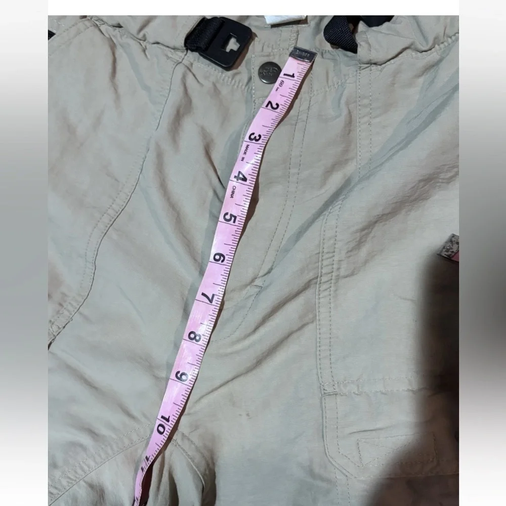 The North Face Pants Mens Large Beige Nylon Cargo Convertible Belted Hiking